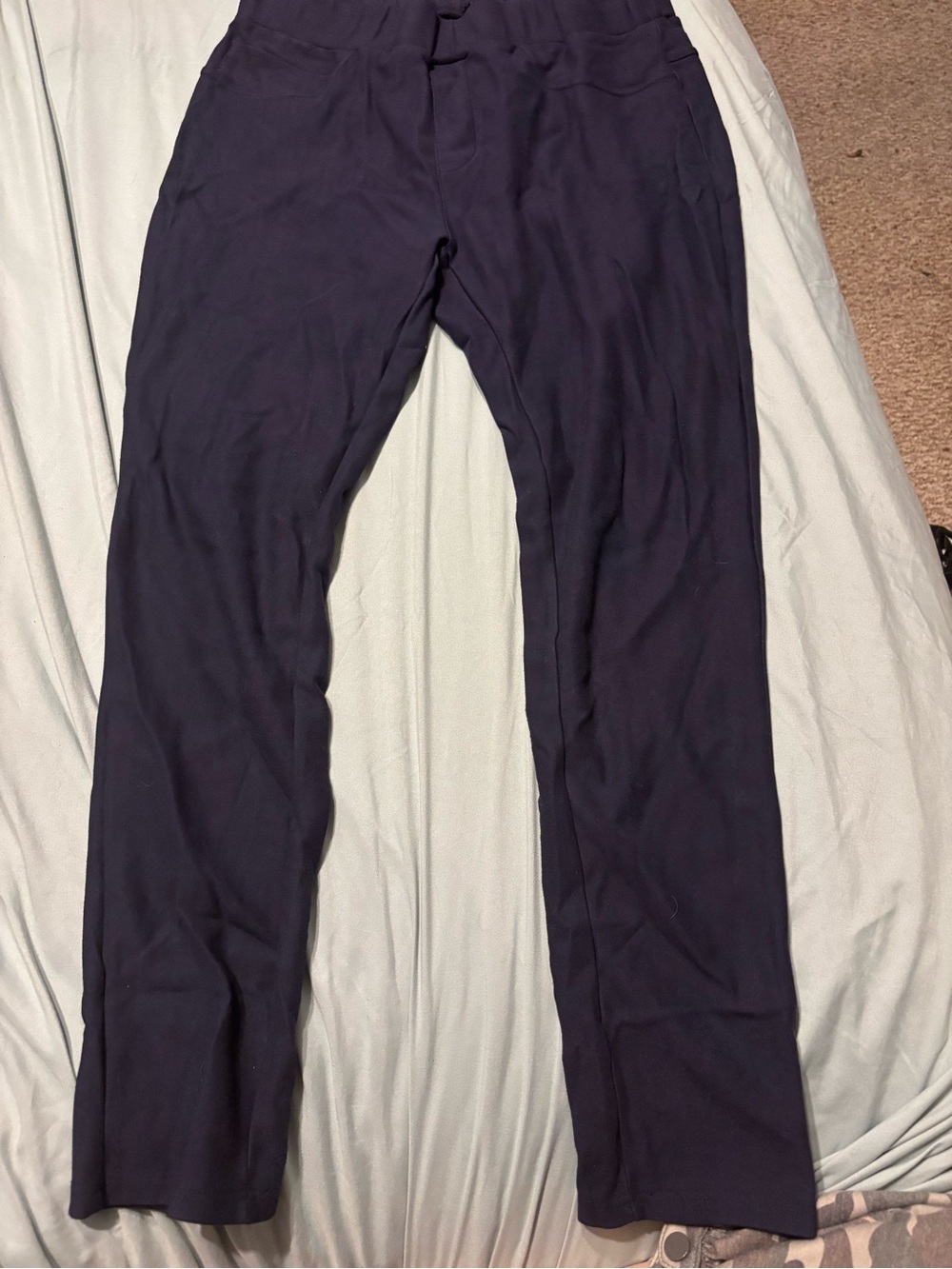 Maze Dark Navy Pull on Straight-Leg Pants 2XL